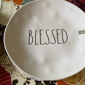 Rae Dunn BLESSED set of 4 plates